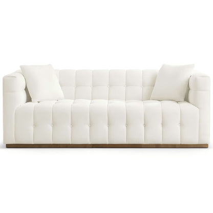 Couch.com Eleanor Sofa Boucle Beige / Gold / Ivory / Ivory White, Durable Design, Modern Style, Fabric Construction, Beige Finish