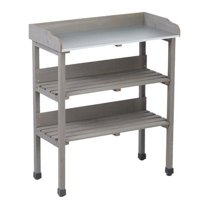 Outdoor Potting Table, 3 Tier Workbench
