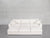 6-Seat Modular Daybed - Natural White / Extra-Deep