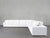 6-Seat Modular Corner Sectional - Pure White / Classic / Corner Right