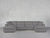6-Seat Modular Double Chaise Sectional - Graphite Grey / Classic