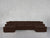 6-Seat Modular Double Chaise Sectional - Chocolate Brown / Classic