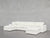 6-Seat Modular Double Chaise Sectional - Natural White / Extra-Deep