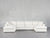 6-Seat Modular Double Chaise Sectional - Natural White / Classic