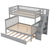 Dark Gray / Twin over Full / Trundle