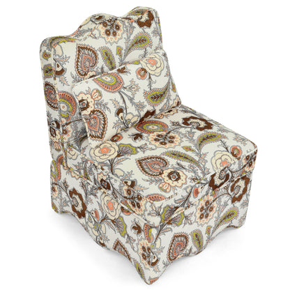 Stylish Flannel Dining Chair With Soft Cushion And Backrest