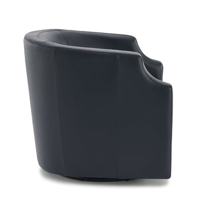 Emmett - Swivel Glider Barrel Chair With Clip Arm Design