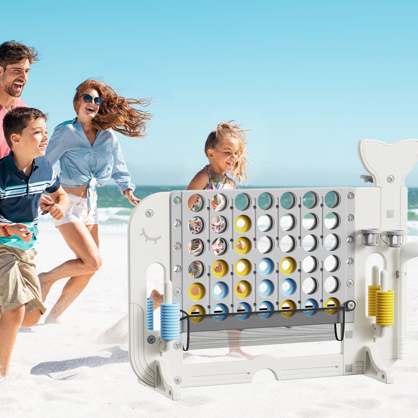 4 To Score Giant Game Set With Mesh Bag & Jumbo Connect 4
