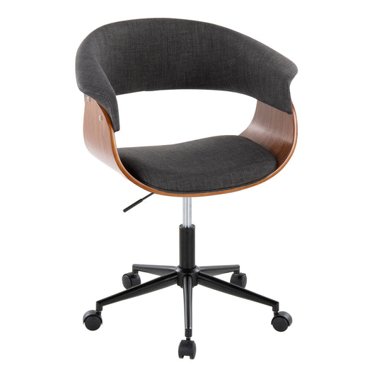 Vintage Mod - Mid-Century Modern Office Chair - Charcoal