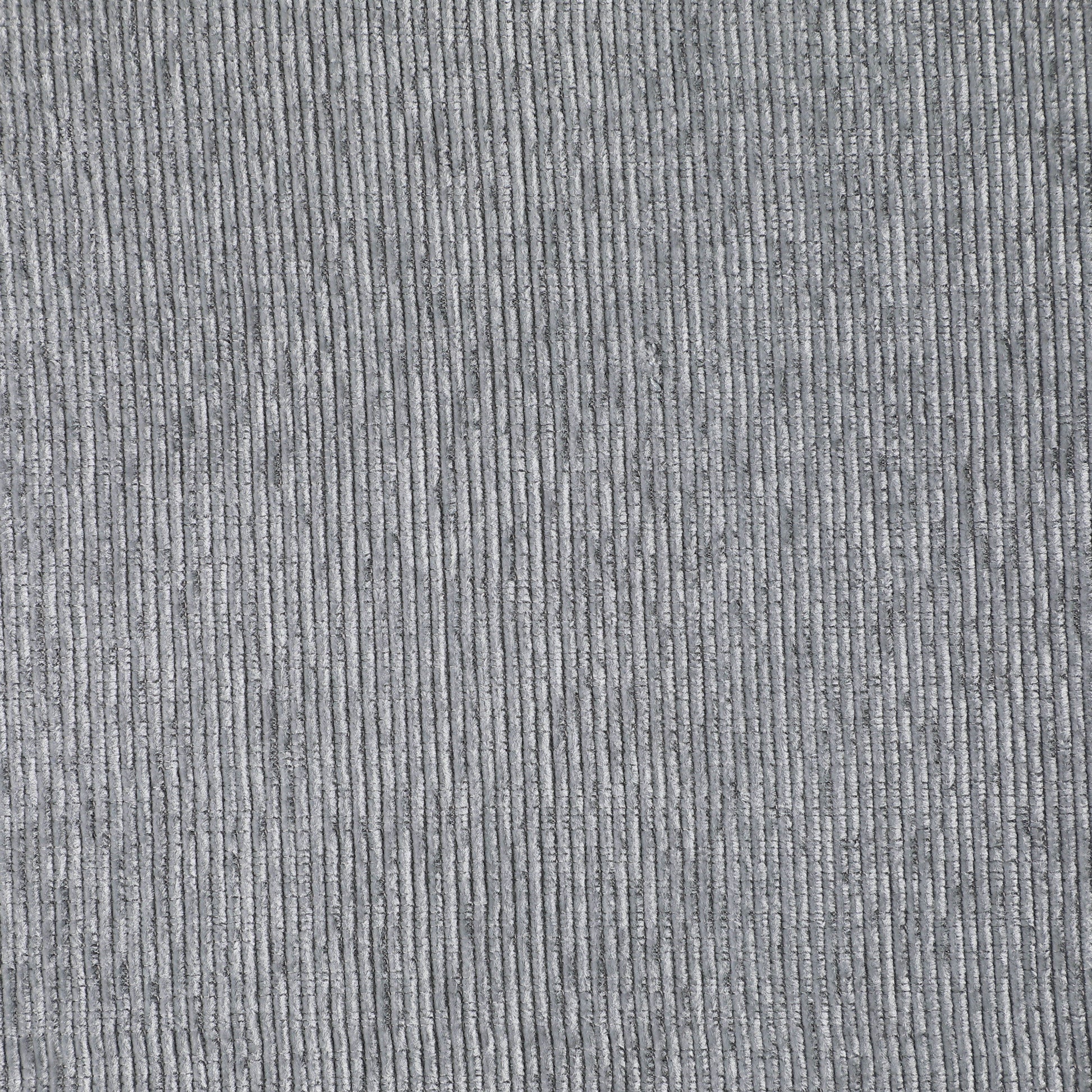 Close-up of the Couch.com Nyhan Upholstered Corner Sectional in light gray fabric, showing evenly spaced ribbed lines for a soft, corduroy-like texture that complements its modern style and practical storage features.