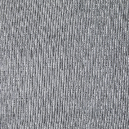 Close-up of the Couch.com Nyhan Upholstered Corner Sectional in light gray fabric, showing evenly spaced ribbed lines for a soft, corduroy-like texture that complements its modern style and practical storage features.