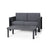 Dark Gray / 2 Pc. Sofa, Table