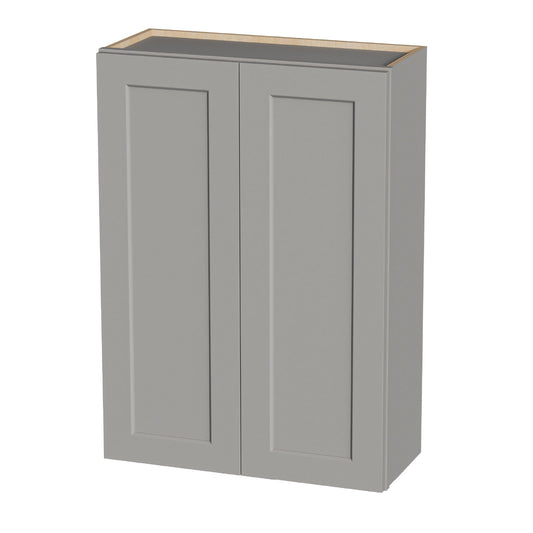 Shaker Wall Cabinet With Soft Close Hinges, Adjustable Shelves, Double Door