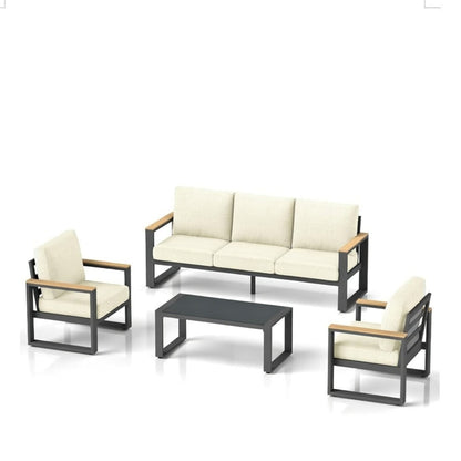 Modern Outdoor Sofa Set With Coffee Table