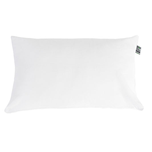 Ghostpillow - Faux Down Luxury Pillow With Microfiber Gel Clusters, Cotton Cover - White