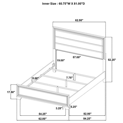 Funston - Panel Bed With Upholstered Headboard