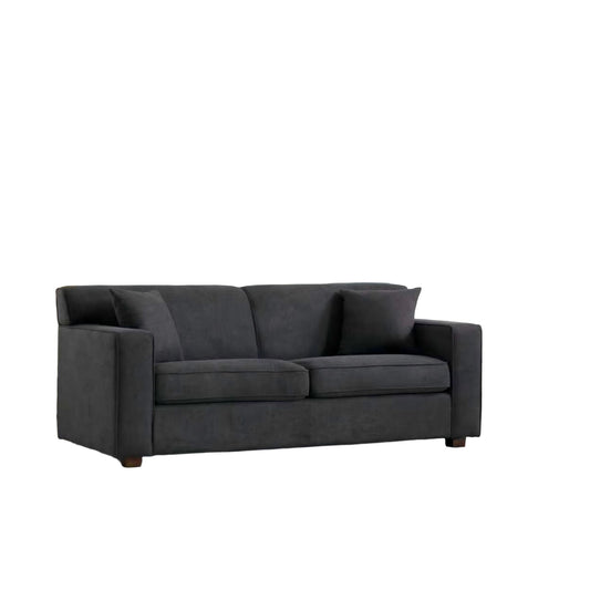 Loveseat Sleeper Sofa With Full Size Pull Out Bed, 2 Seater Convertible Couch For Small Apartments - Gray