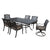 Black / 7 Pc. Table, 6 Chairs