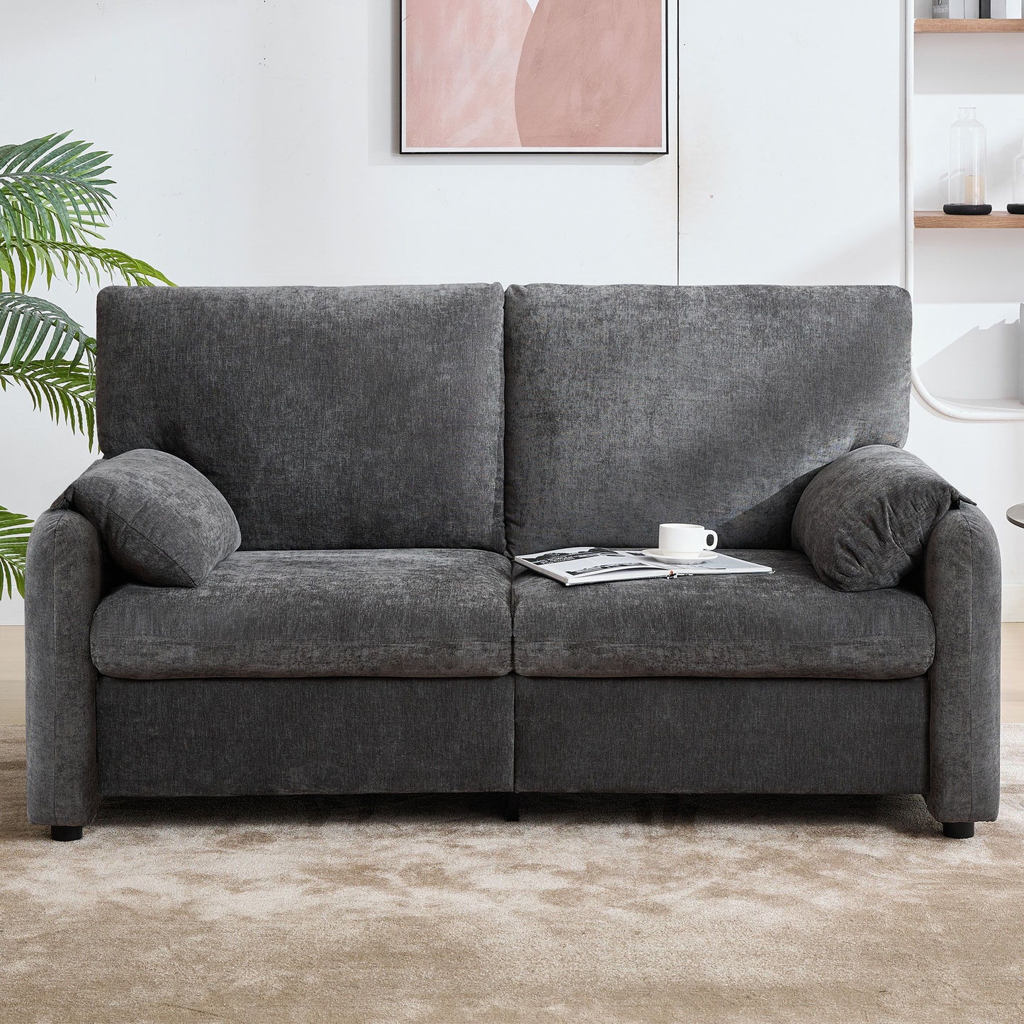 Modern Minimalist Down Filled Sofa