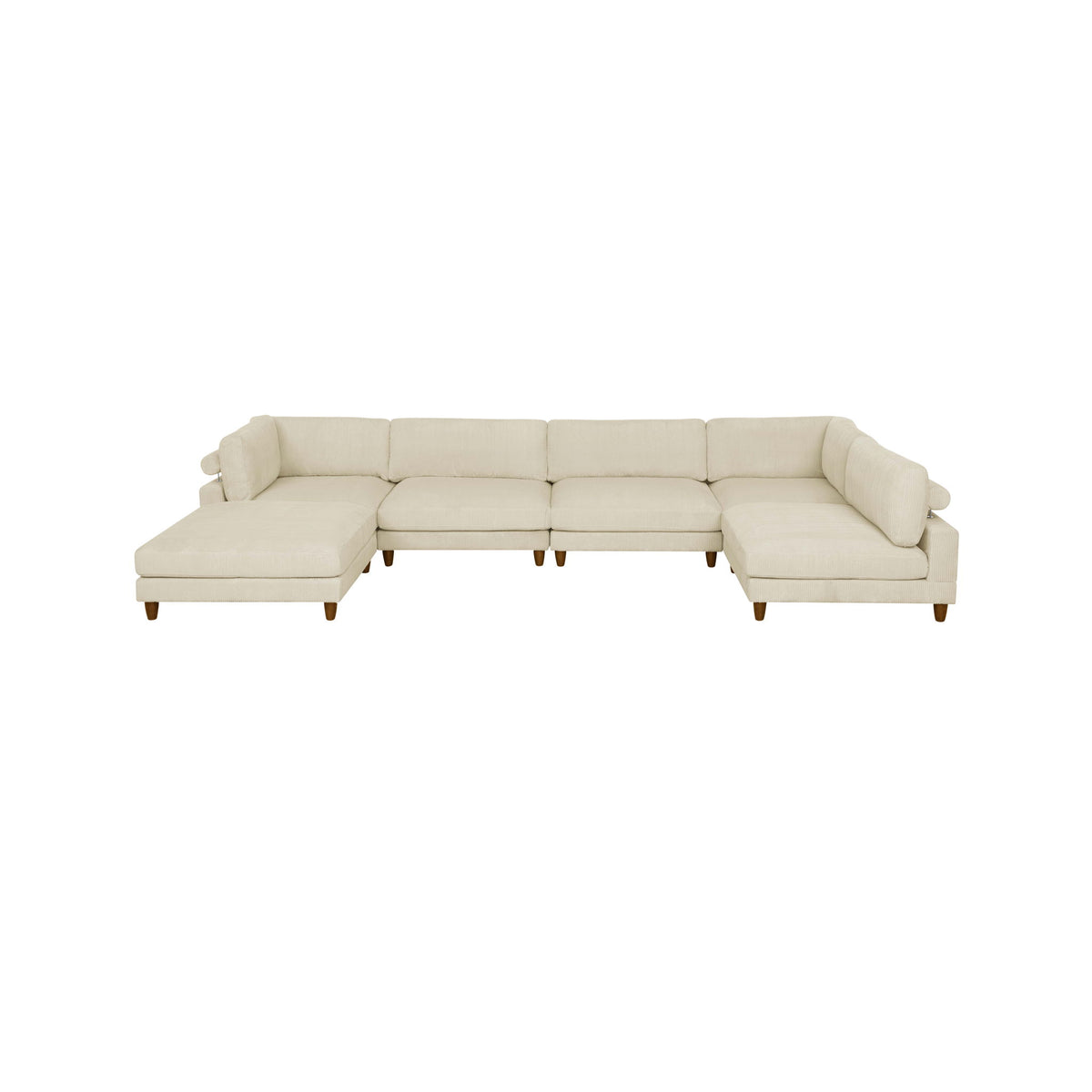 Modern Modular Sectional With Adjustable Back Support