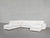 7-Seat Modular Chaise Corner Lounger Sectional - Natural White / Extra-Deep
