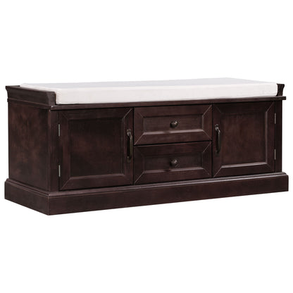 Hearth & Haven Daisy - Storage Bench With 2 Drawers And 2 Cabinets