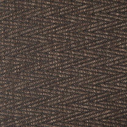 Close-up of the Luxurious Chair With 360 Degree Rotation’s textured brown fabric, showcasing a repeating diagonal pattern with tightly woven loops and varying brown shades for a visually rich, tactile surface.