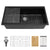Black / 30"W x 19"D x 9.65"H