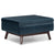 Blue / 34.25"W x 26.4"D x 18.1"H / Faux Leather
