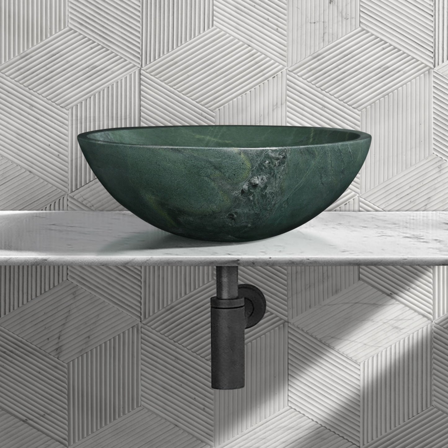 Bathroom Vessel Sink, Circular Design