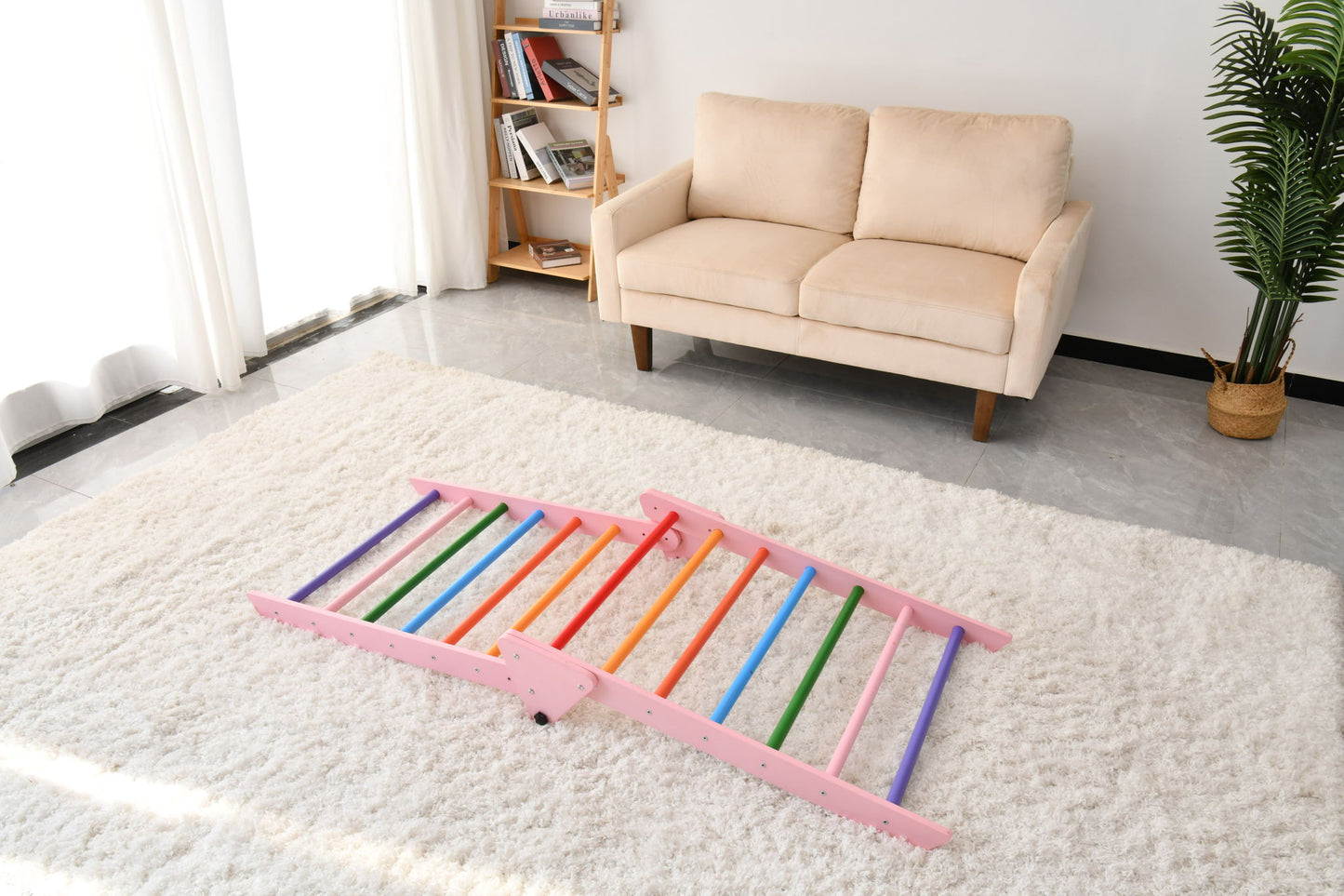 Gardenia - Pikler Triangle Set, Montessori Toddler Climbing Toys, 2 Piece