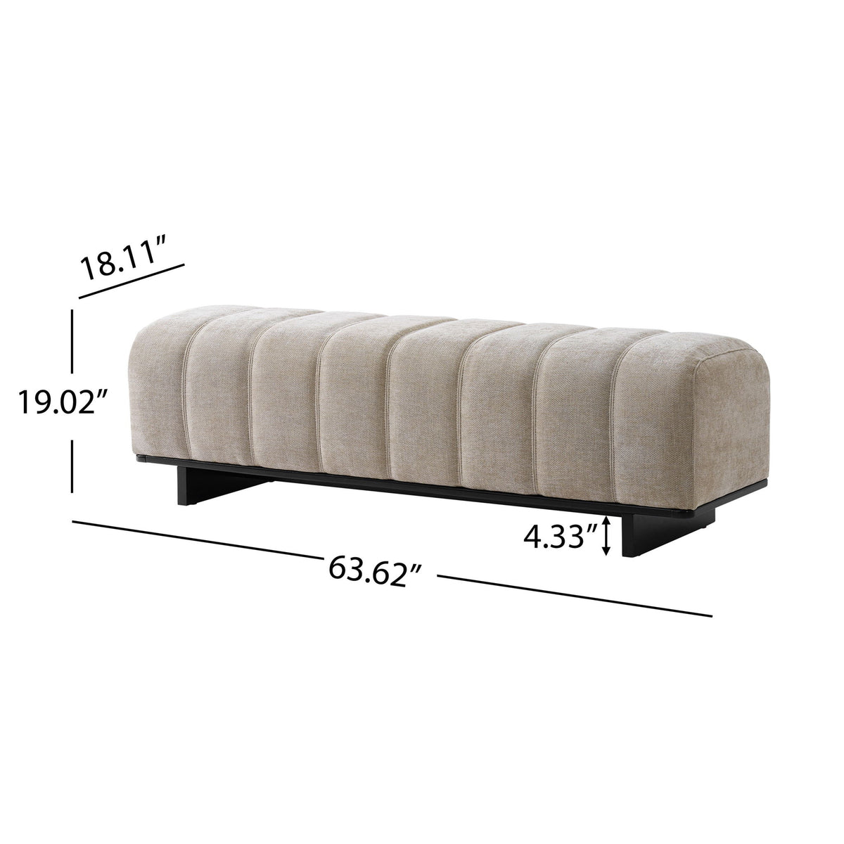 Indoor Dining Bench For Dining Room - Oatmeal