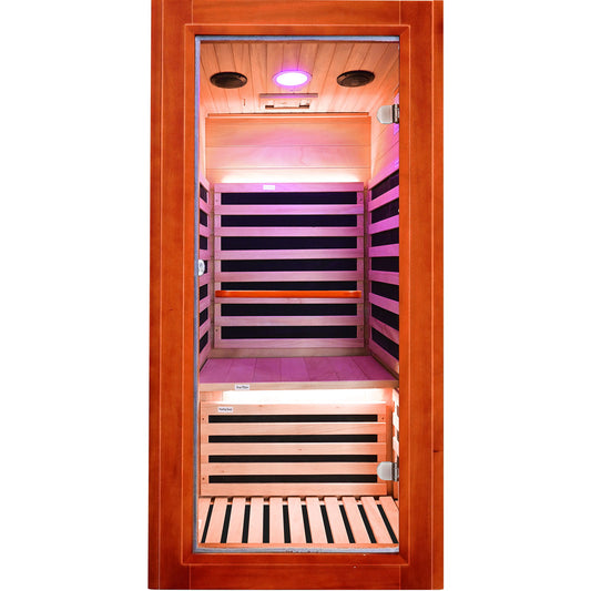 Oguman - Infrared Sauna Room Single With Whole Body Heating - Natural