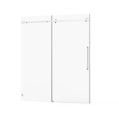 Frameless Tub Sliding Shower Door With Easy Clean Coating