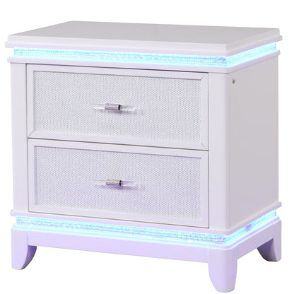 Opium - 2 Drawer Nightstand - White