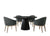 Black / 5 Pc. Table, 4 Chairs
