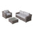 Dark Gray / 3 Pc. 2 Seater Sofa, Chair And Table