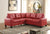 Red / Faux Leather