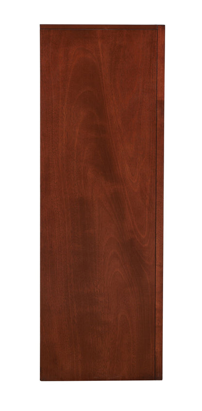 The Marilla - Chest features a rectangular wooden door with a warm brown finish and subtle wood grain patterns, shown from the front.