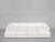 8-Seat Modular Daybed - Natural White / Extra-Deep