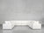 8-Seat Modular U-Sectional - Natural White / Classic