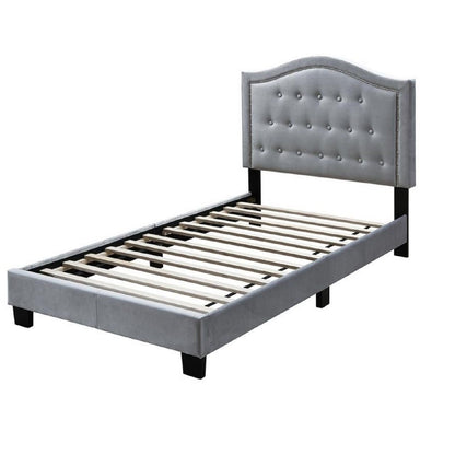 European Style Bed, Button Tufted Headboard