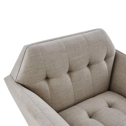 Modern Lounge Chair With Button Tufting