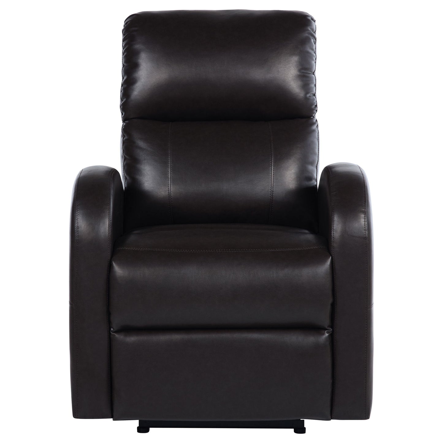 Meglia - Upholstered Power Recliner Chair With Smooth Button Controls - Brown