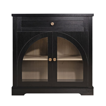 Modern Sideboard Cabinet With 1 Drawer And 2 Arched Doors