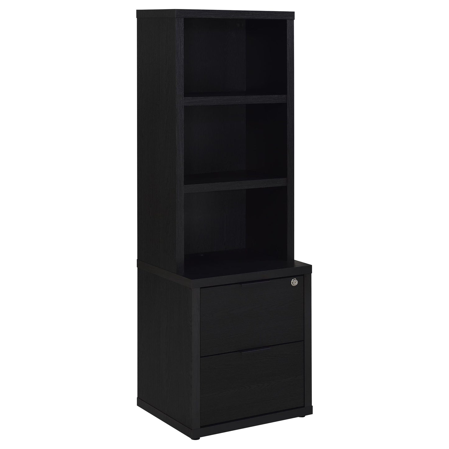 Geary - 3 Shelf Bookcase With USB Charging And Lockable Top Drawer