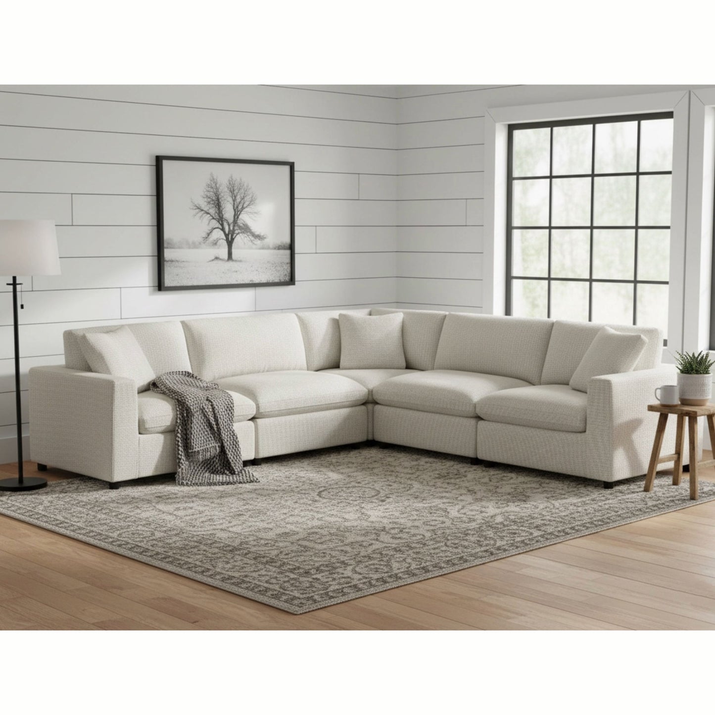 Cassandra - Modular 5 Piece Sectional