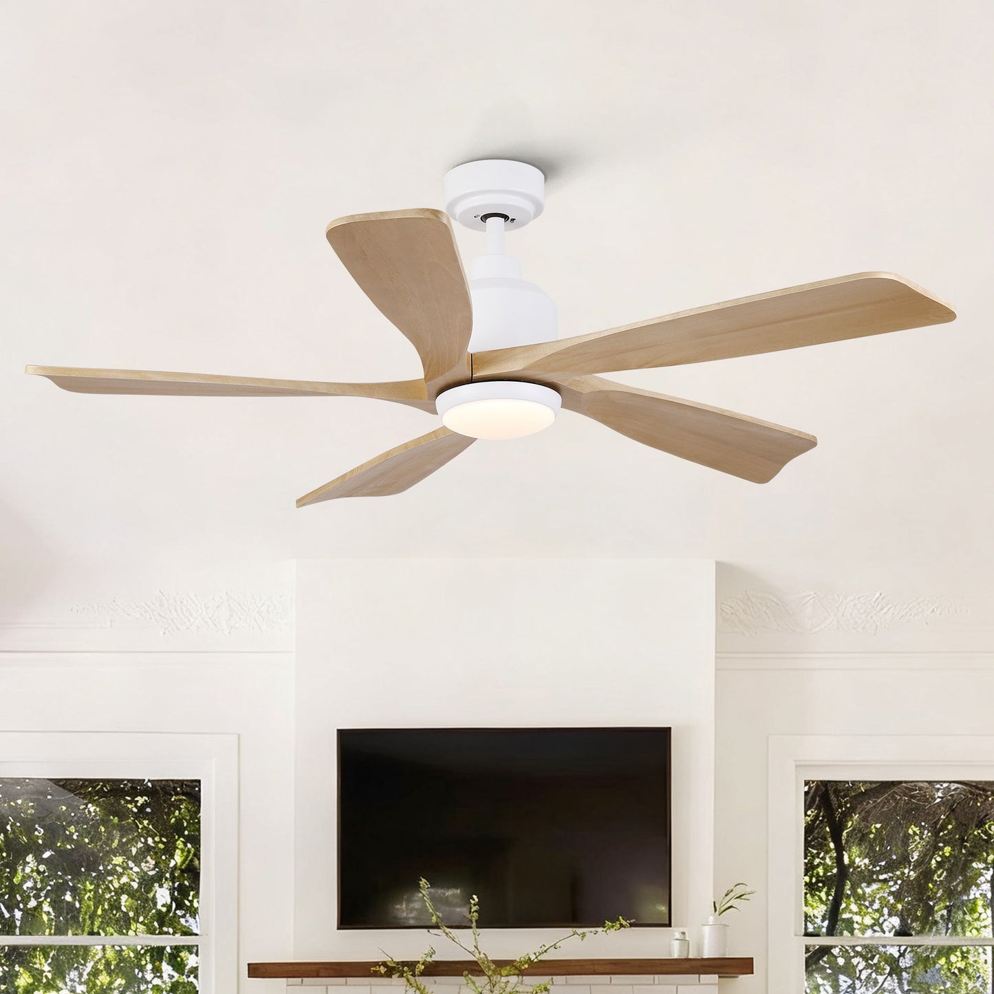 American Farmhouse Ceiling Fan With Light Quiet DC Motor