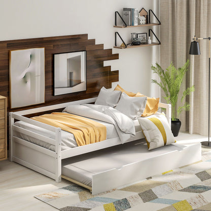 Twin Daybed With Trundle Frame Set