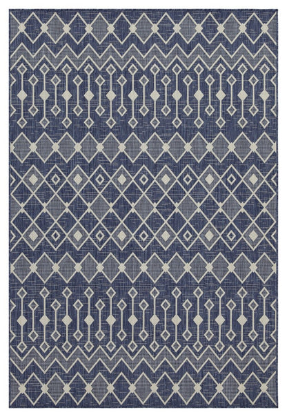 Sunshine - 5'3" X 7'3" Indoor & Outdoor Area Rug Polypropylene - Blue